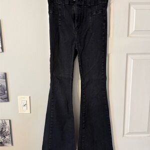 We The Free Black Flare Wide Leg Jeans